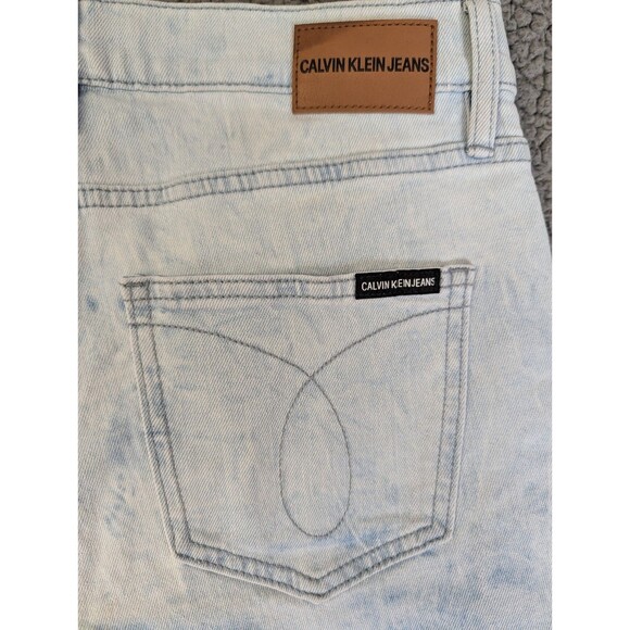 Calvin Klein Womens Jeans High Rise Straight Ankle Blue Tie Dye Size 28 NWT - Picture 12 of 13